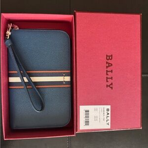 Bally Women’s Leather Wristlet/Wallet, New With Original Tags and Box
